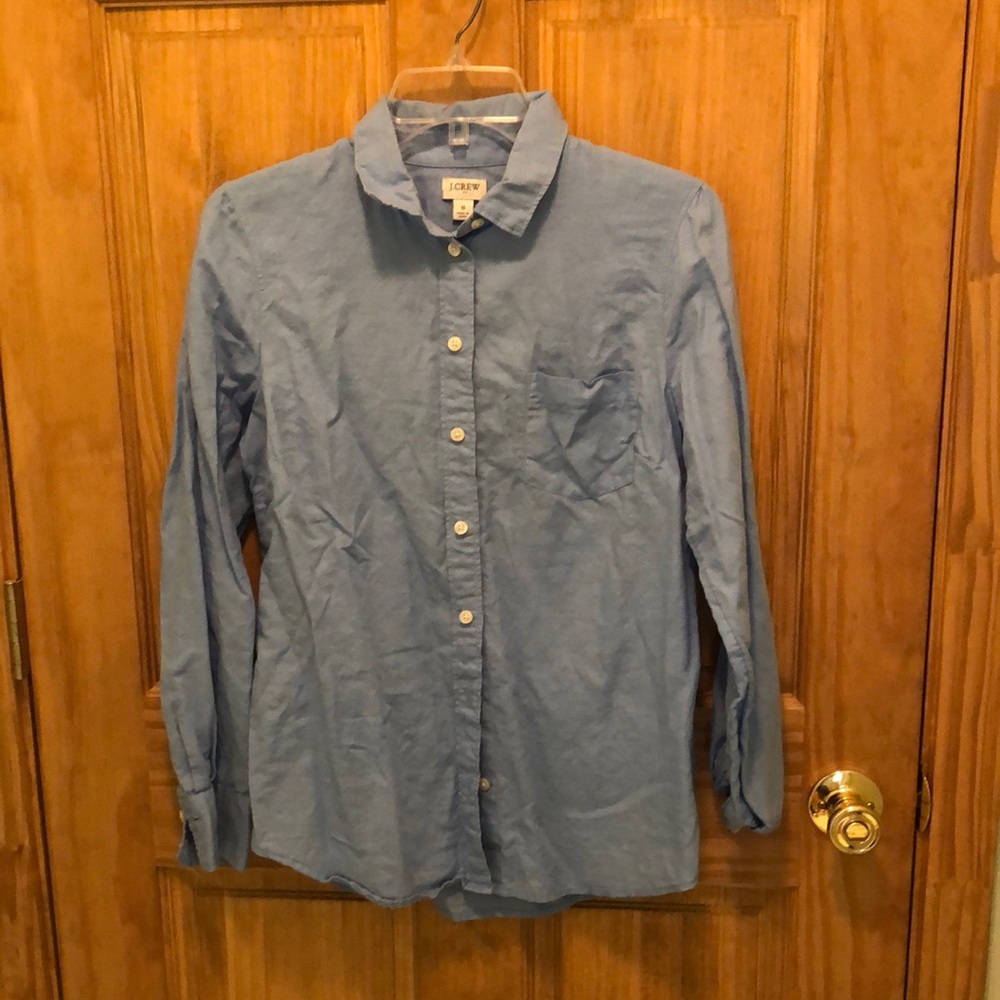 J Crew linen blend shirt